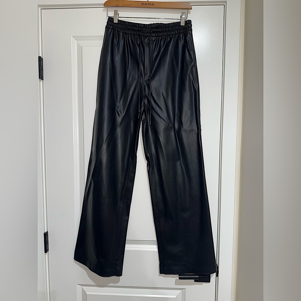 ZARA Leather Loose Pants
